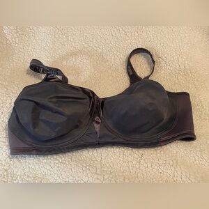 Playtex 44DD Elegant Black Women's Bra not padded no underwire